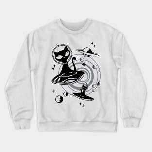 ALIEN BLACK CAT Crewneck Sweatshirt